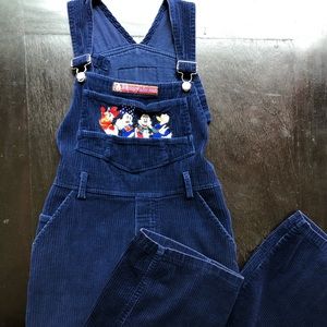 Disney Overalls vintage corduroy